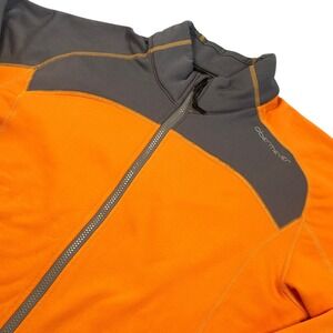 Obermeyer‎ Tracer Mid-Layer Orange and Gray Fleece Zip Front Men's Medium